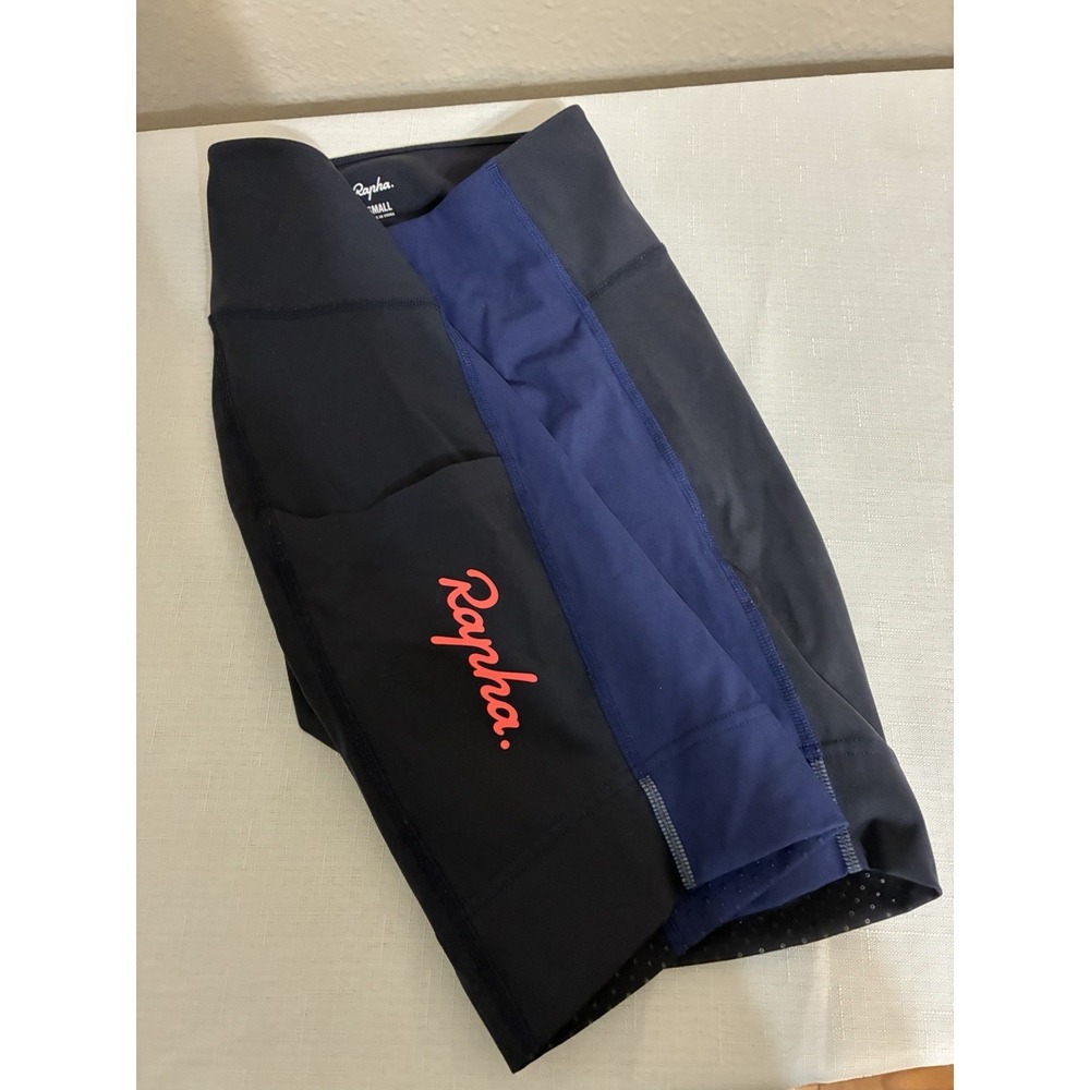 RAPHA Women's Commuter Cycling Shorts Size Small Navy Two Tone No Padding